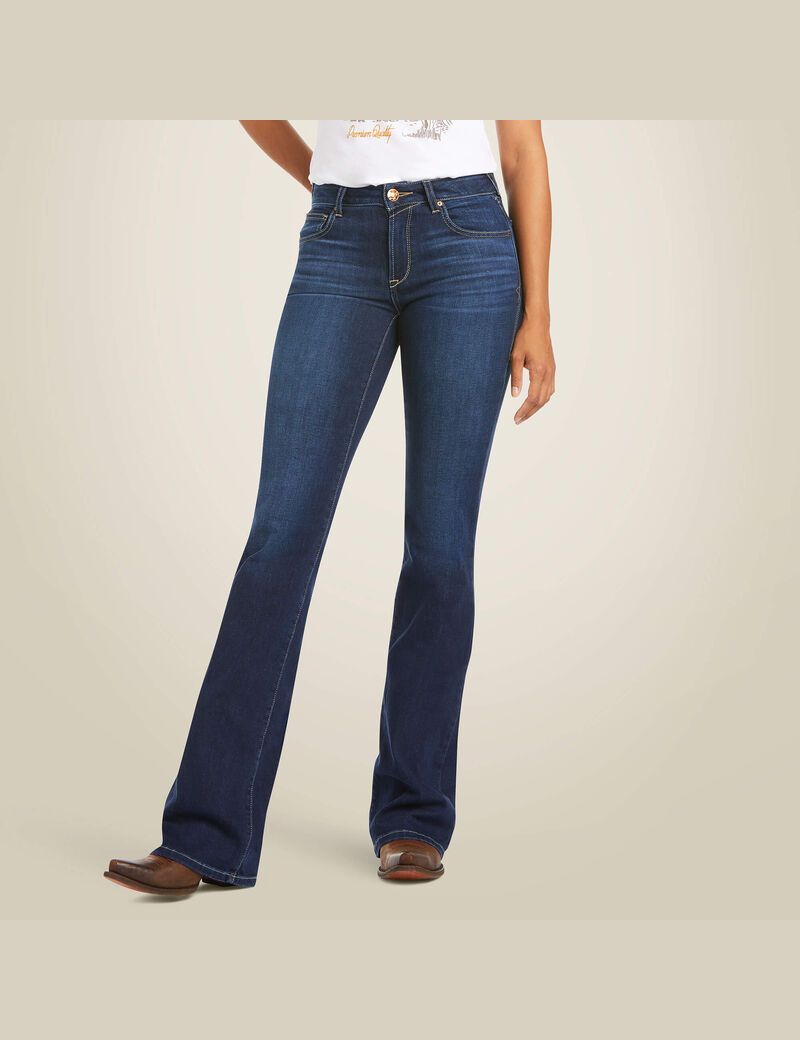 Jeans Ariat Ultra Stretch Perfect Rise Katie Flare Mujer Multicolor | RGFV95120