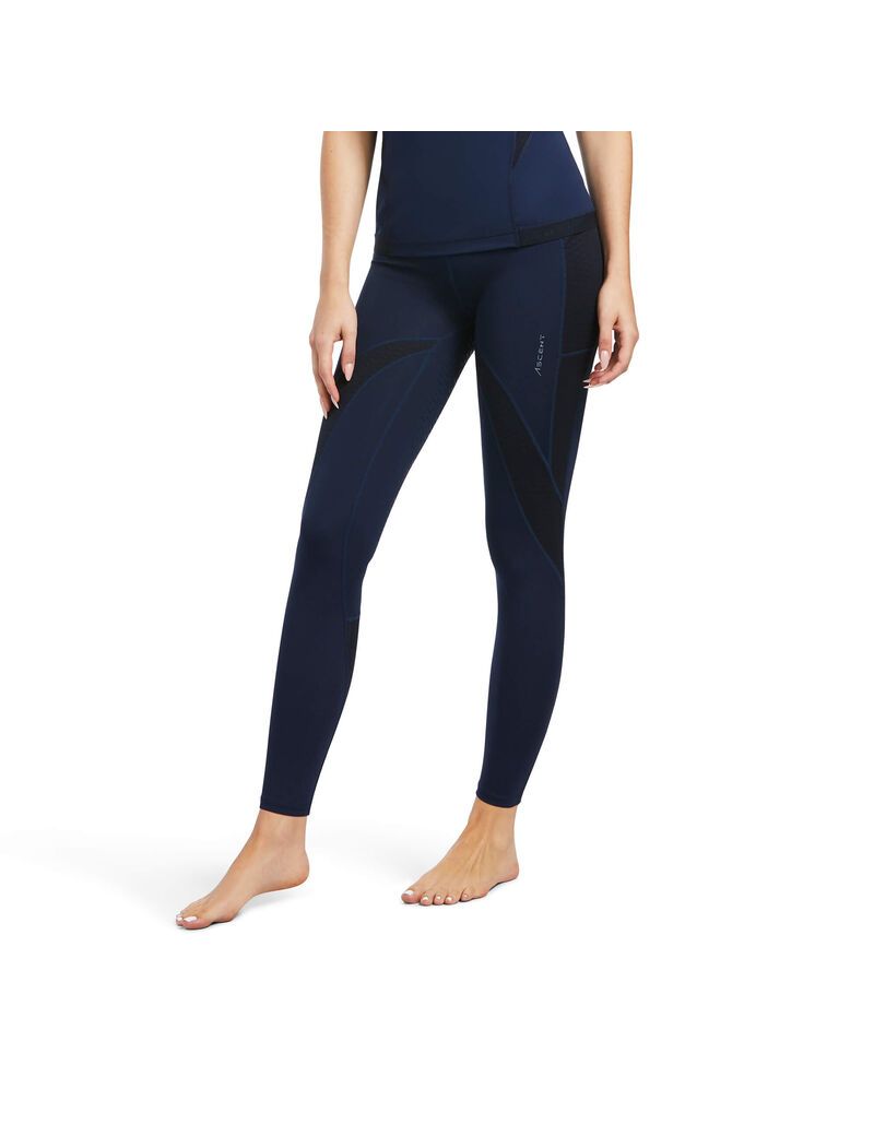 Mallas Ariat Ascent Half Grip Mujer Azul Marino | TVLF97820