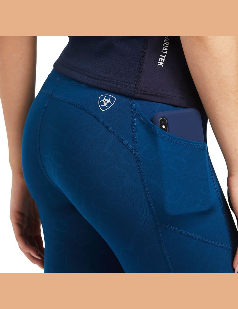 Mallas Ariat Eos Knee Patch Mujer Azules | KMTZ12063