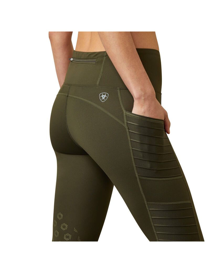 Mallas Ariat Eos Moto Knee Patch Mujer Blancas | CLWZ85793