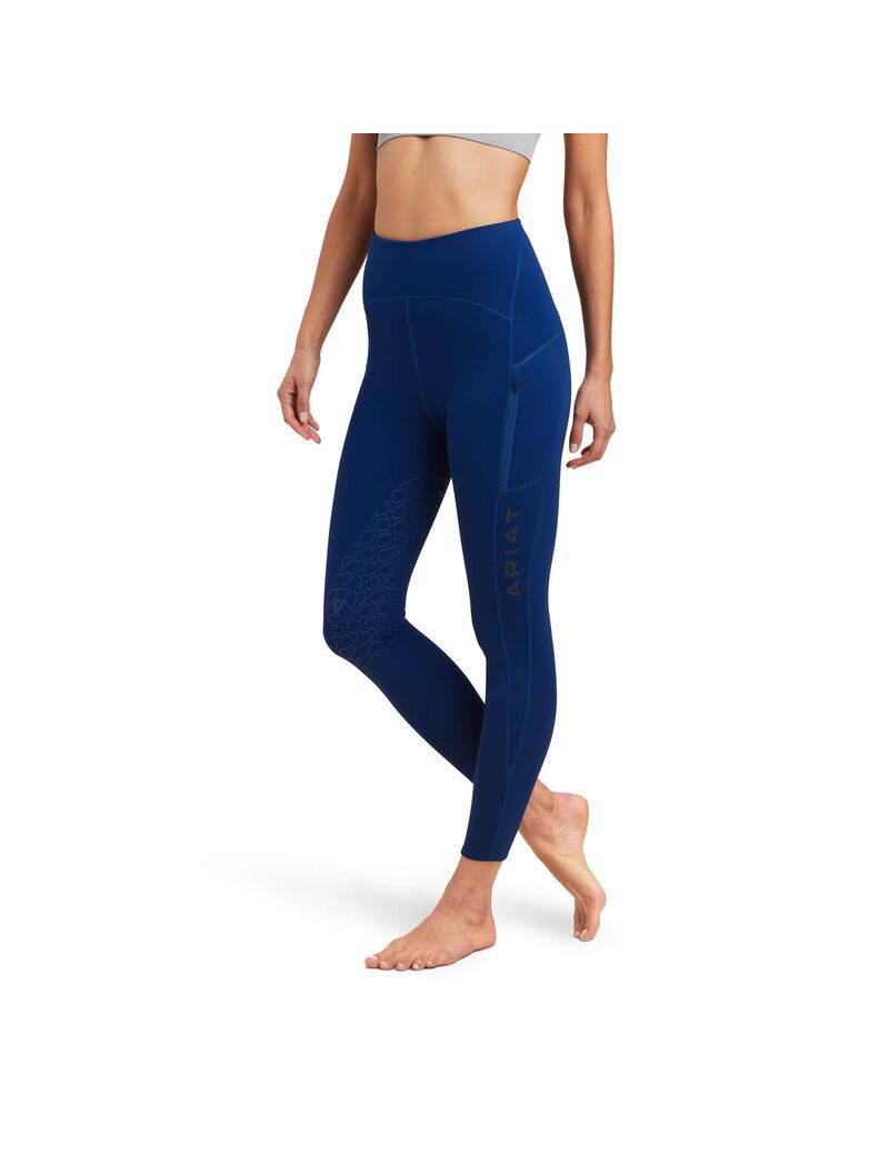 Mallas Ariat Venture Thermal Half Grip Mujer Azules | LFRS04795