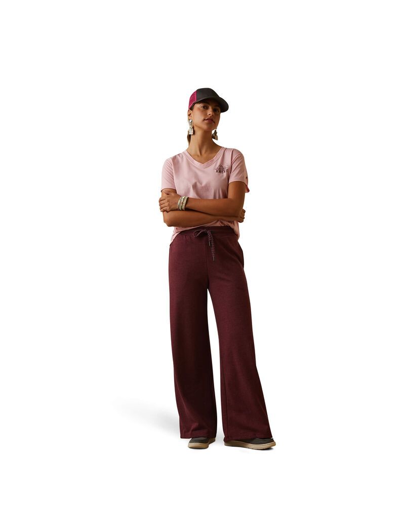 Pantalones Ariat Carretera Runner Mujer Burdeos | DMPF43276