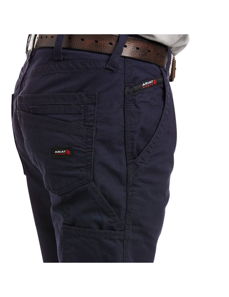 Pantalones Ariat FR M4 Relaxed Workhorse Boot Cut Hombre Azul Marino | QCIO02915