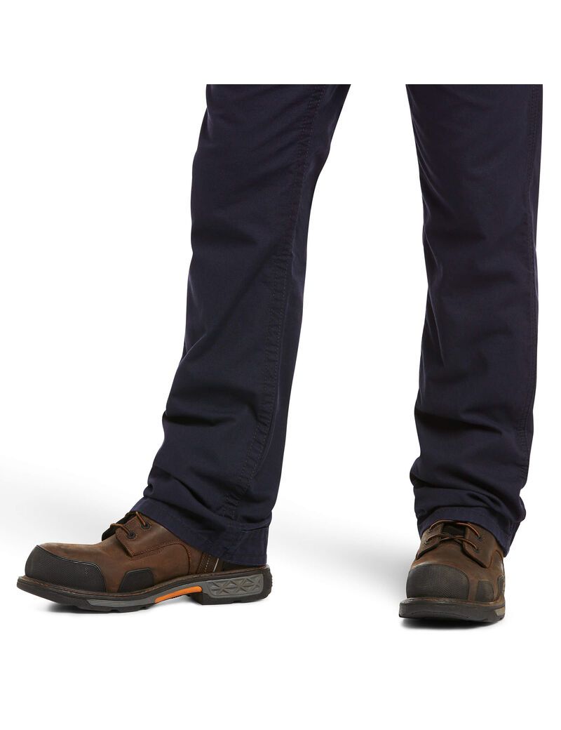 Pantalones Ariat FR M4 Relaxed Workhorse Boot Cut Hombre Azul Marino | QCIO02915