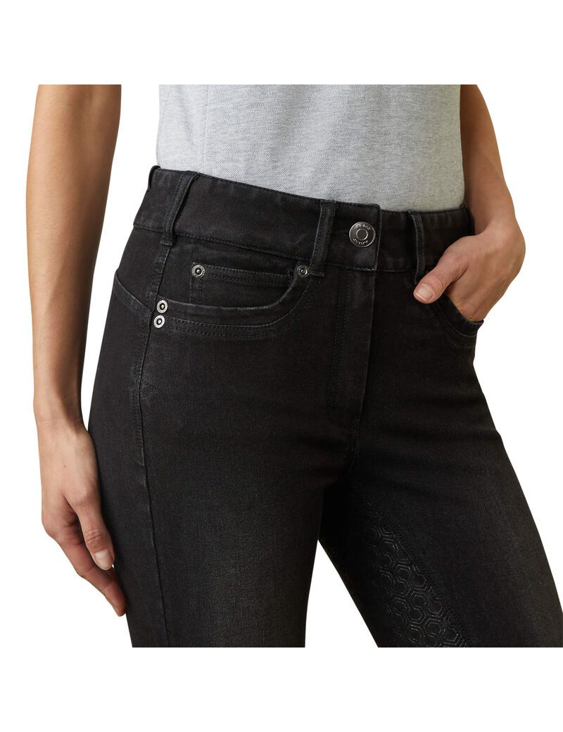 Pantalones Ariat Halo B Denim Full Seat Breech Mujer Negras | QOIM80146