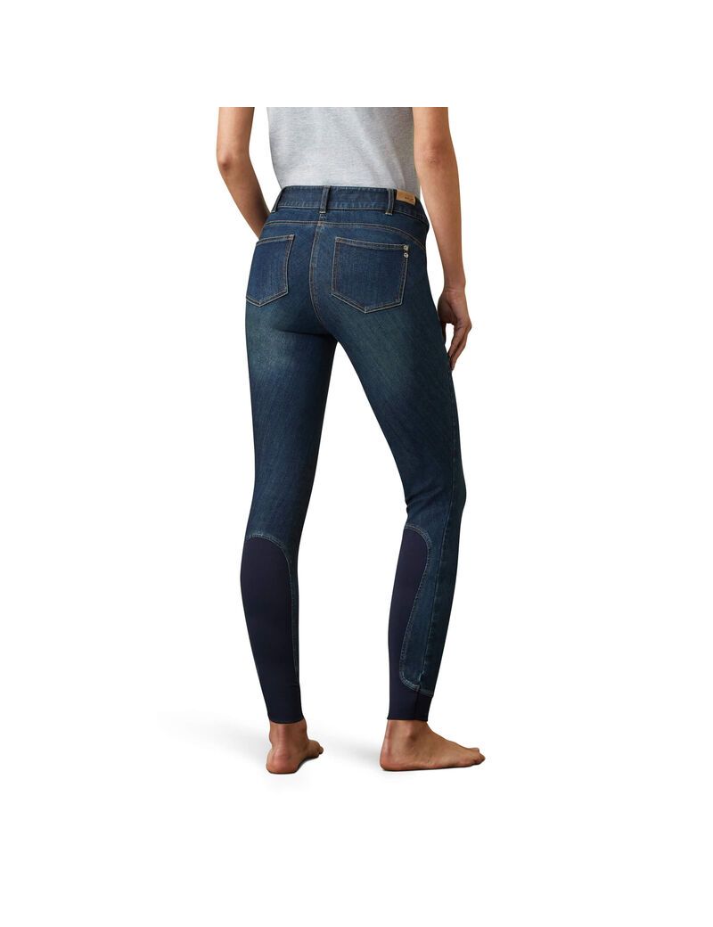 Pantalones Ariat Halo Denim Knee Patch Breech Mujer Azules | GINK19482