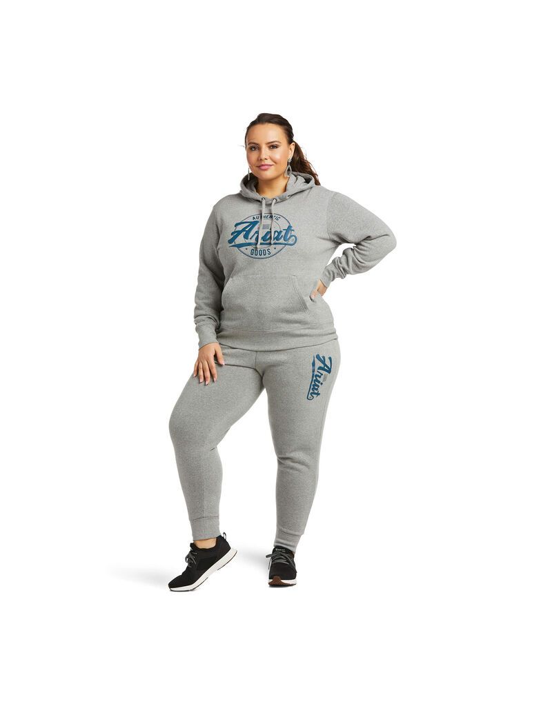 Pantalones Ariat Real Jogger Sweatpants Mujer Gris | LGFQ16395