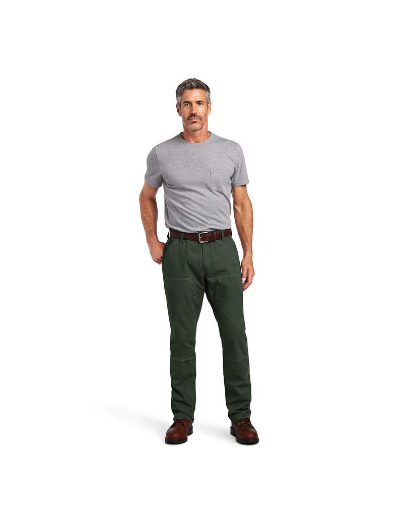 Pantalones Ariat Rebar M4 Low Rise DuraStretch Made Tough Double Front Stackable Directo Leg Hombre Multicolor | QGFT25410