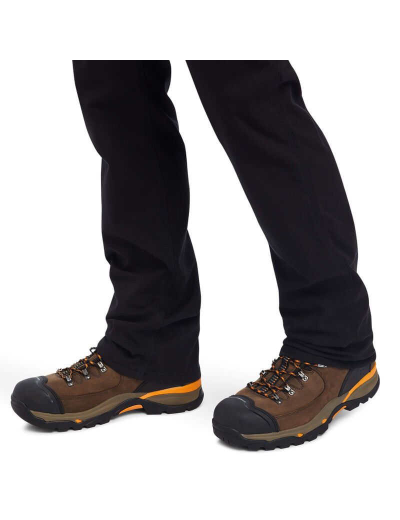 Pantalones Ariat Rebar M4 Low Rise DuraStretch Made Tough Stackable Directo Leg Hombre Negras | ZLUA07325