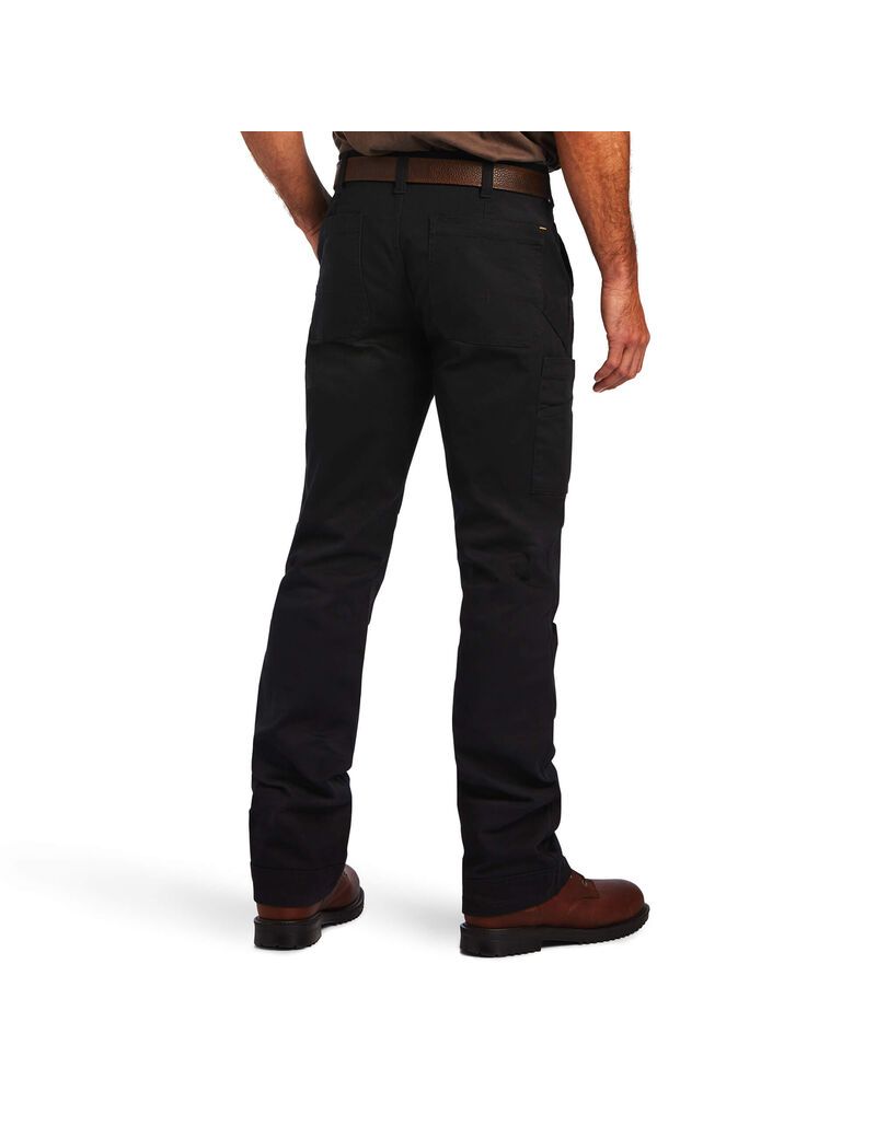 Pantalones Ariat Rebar M5 Directo DuraStretch Washed Twill Dungaree Directo Leg Hombre Negras | UDRP57409