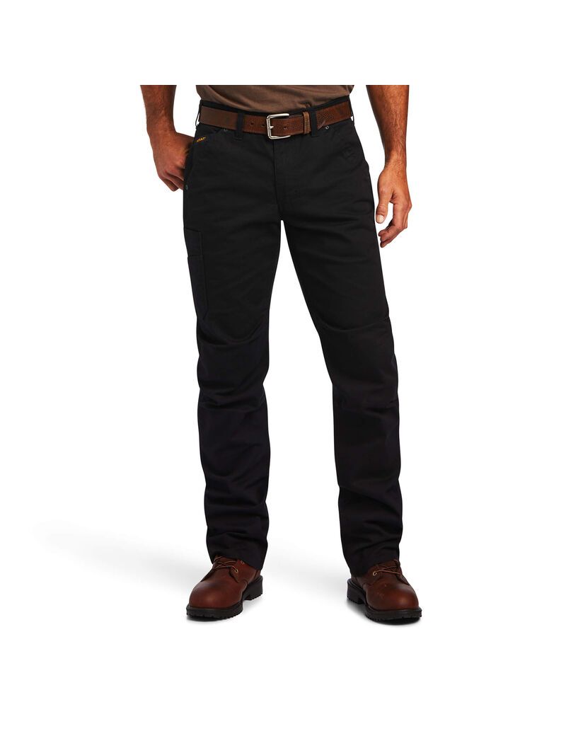 Pantalones Ariat Rebar M5 Directo DuraStretch Washed Twill Dungaree Directo Leg Hombre Negras | UDRP57409