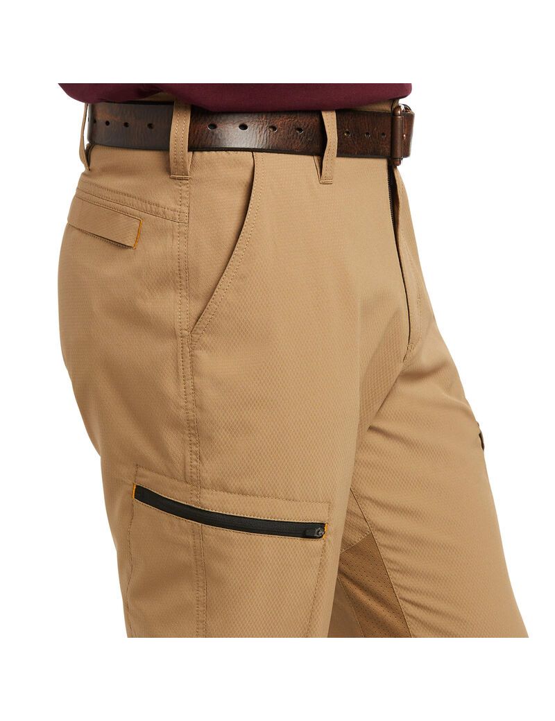 Pantalones Ariat Rebar M5 Directo Trabajo Flow Ultralight Directo Leg Hombre Kaki | OSXZ93185