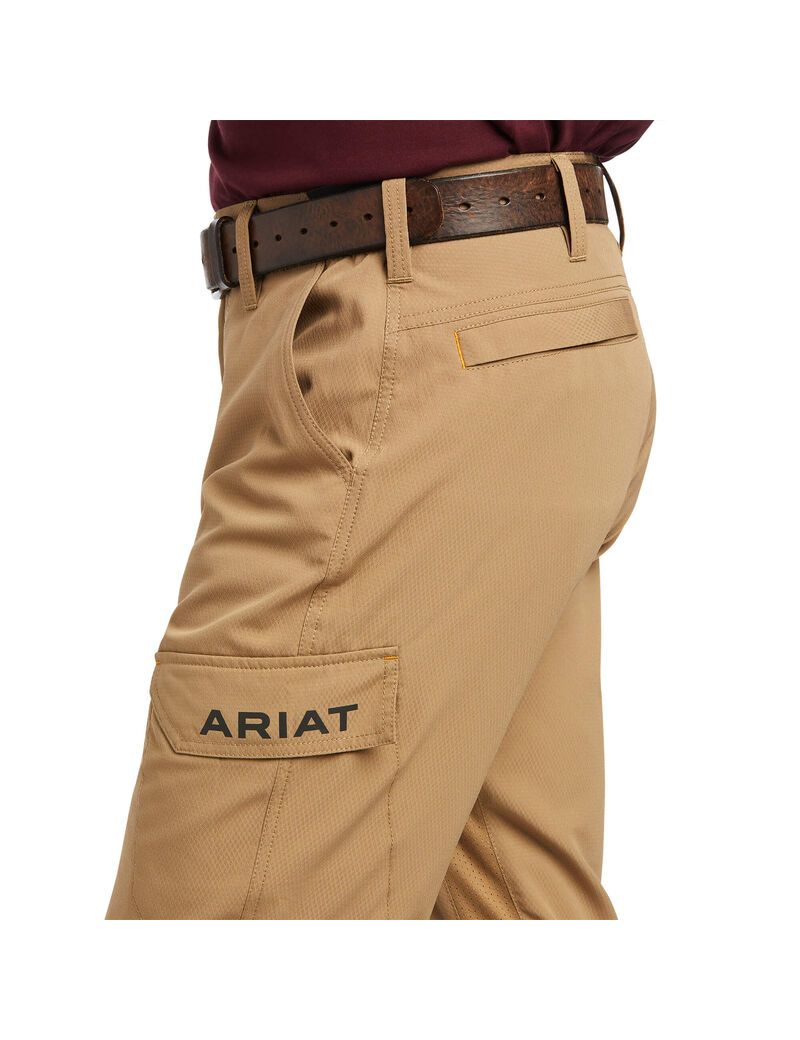 Pantalones Ariat Rebar M5 Directo Trabajo Flow Ultralight Directo Leg Hombre Kaki | OSXZ93185