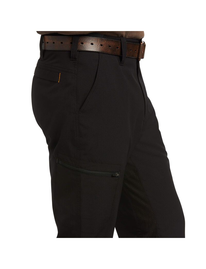 Pantalones Ariat Rebar M5 Directo Trabajo Flow Ultralight Directo Leg Hombre Negras | XBRS07568