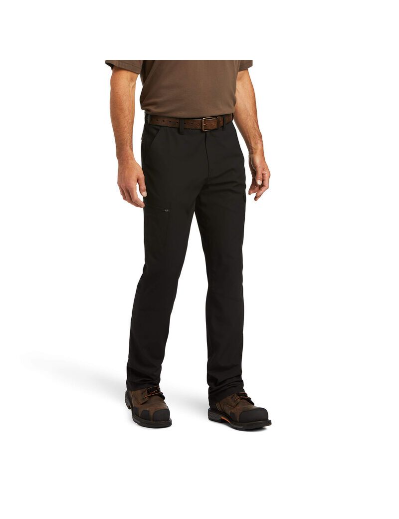 Pantalones Ariat Rebar M5 Directo Trabajo Flow Ultralight Directo Leg Hombre Negras | XBRS07568