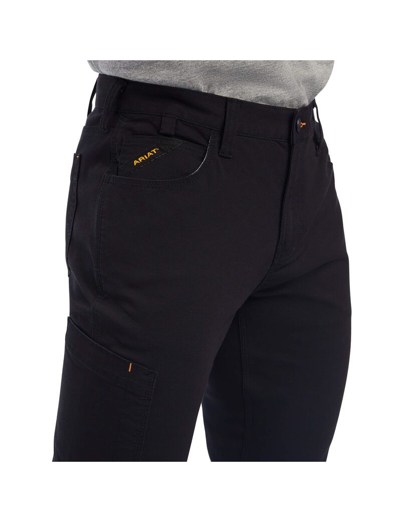 Pantalones Ariat Rebar M7 DuraStretch Made Tough Directo Hombre Negras | KFSI10694