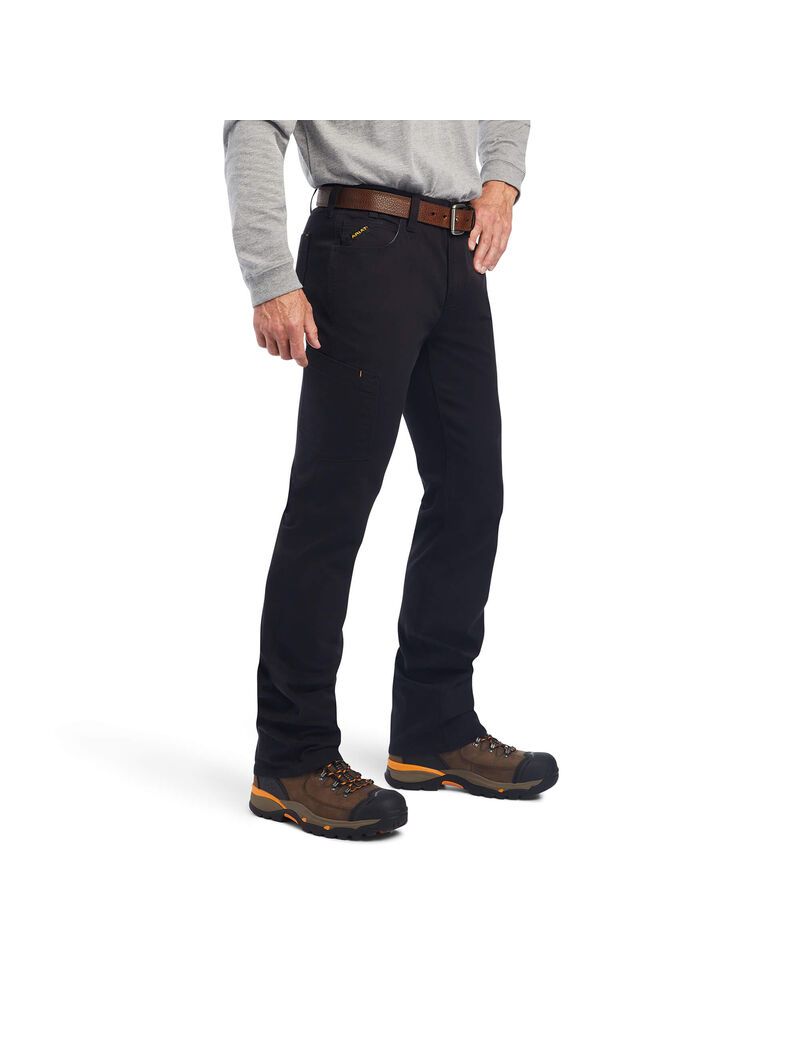 Pantalones Ariat Rebar M7 DuraStretch Made Tough Directo Hombre Negras | KFSI10694