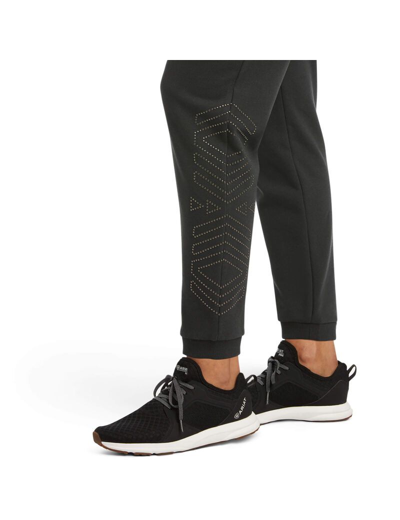 Pantalones Ariat Spark Sweatpants Mujer Negras | IPOA98657