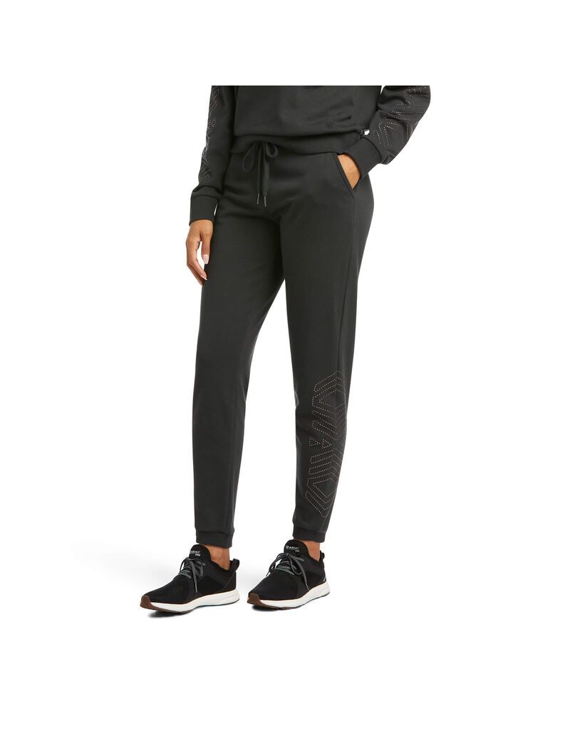 Pantalones Ariat Spark Sweatpants Mujer Negras | IPOA98657