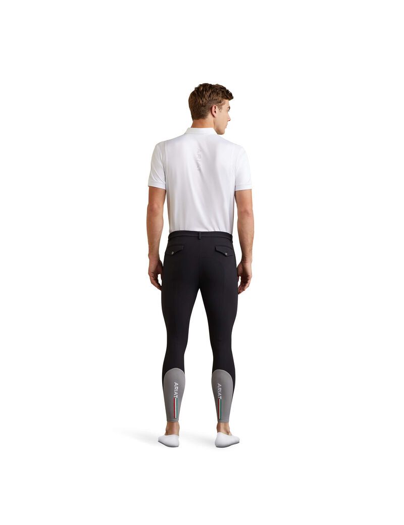 Pantalones Ariat Speranza Knee Patch Breech Hombre Negras | DPWI28094