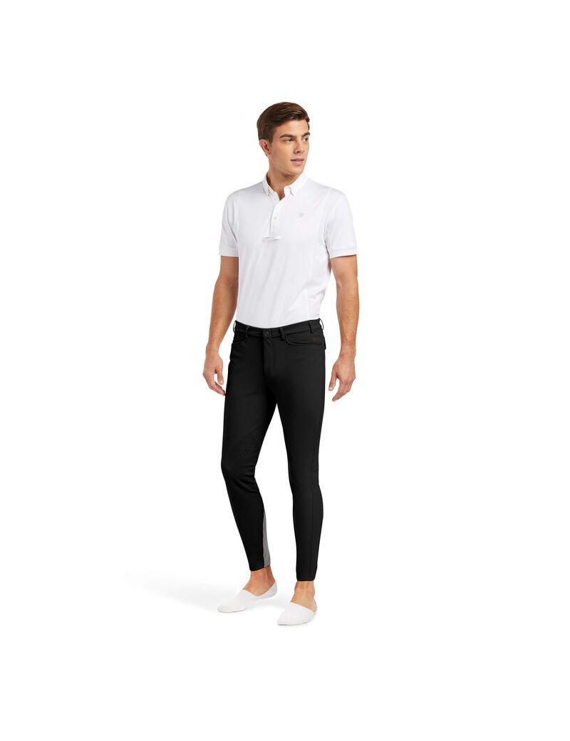 Pantalones Ariat Speranza Knee Patch Breech Hombre Negras | DPWI28094