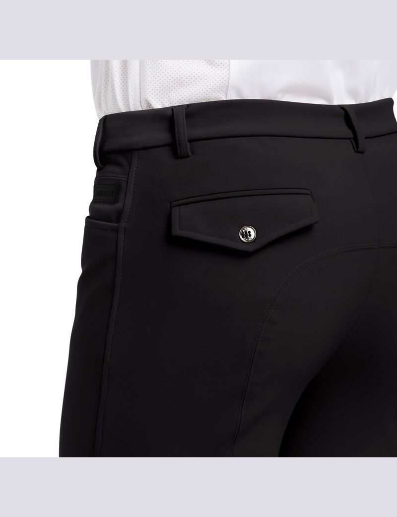 Pantalones Ariat Speranza Knee Patch Breech Hombre Negras | DPWI28094