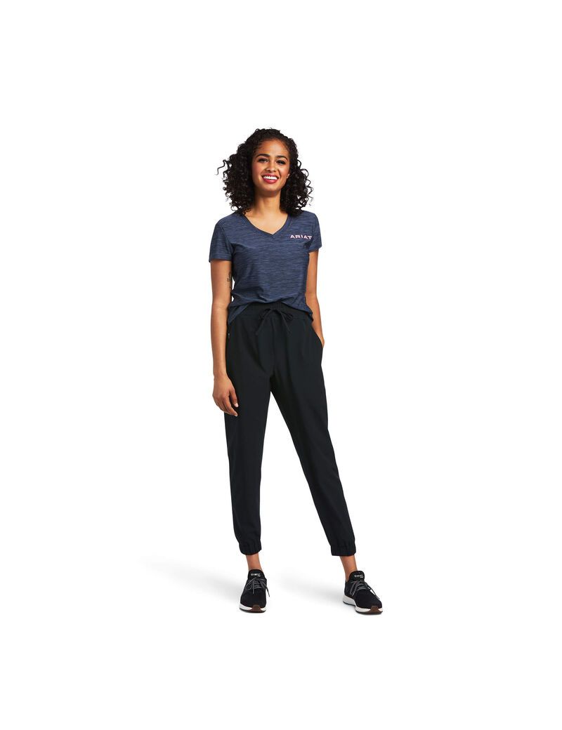 Pantalones Ariat Tek Jogger Sweatpants Mujer Negras | WZYX78956