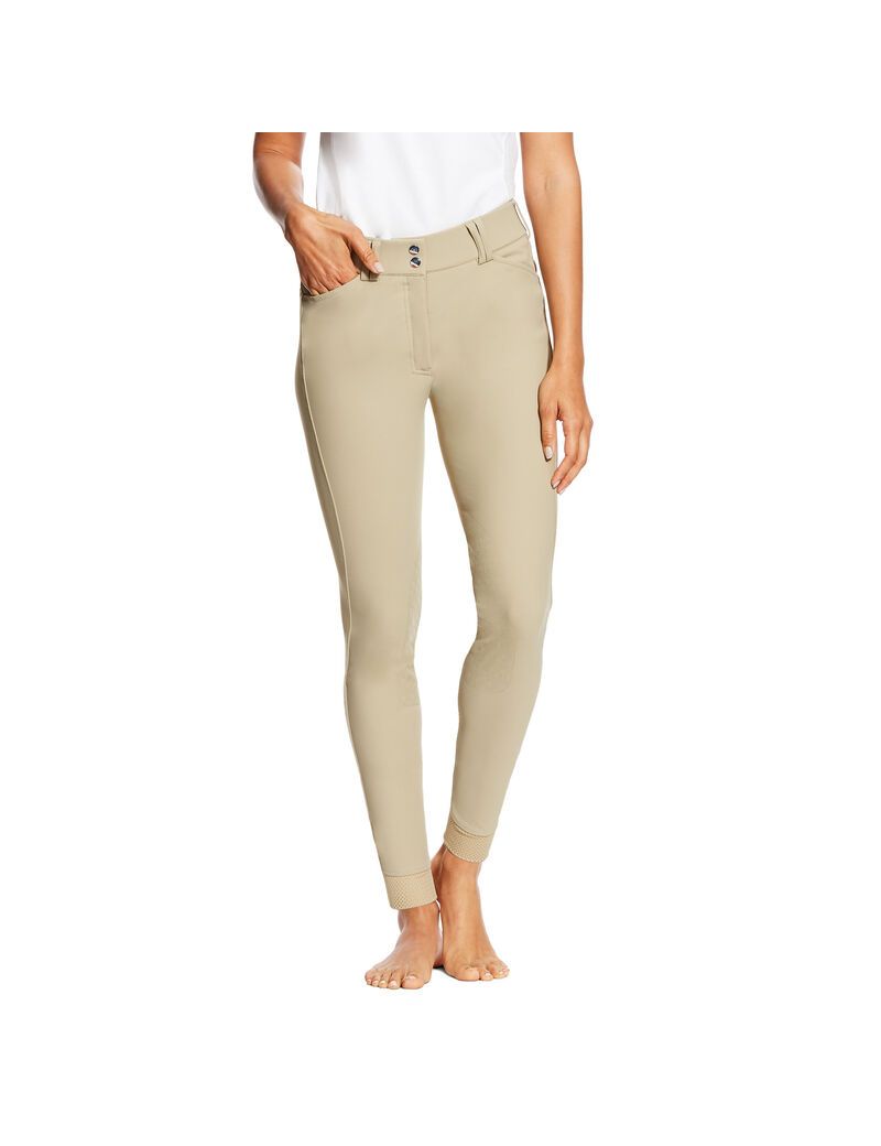 Pantalones Ariat Tri Factor EQ Grip Knee Patch Breech Mujer Marrones | YBNW45017