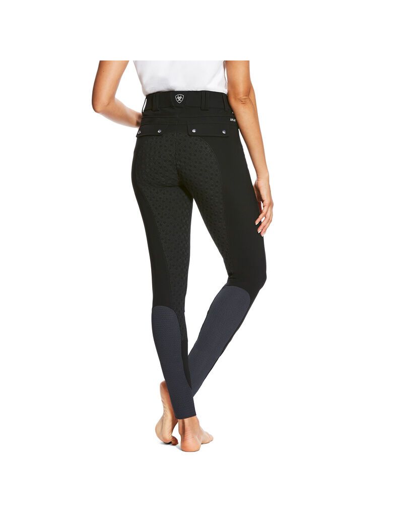 Pantalones Ariat Tri Factor Grip Full Seat Breech Mujer Negras | FMUD15293