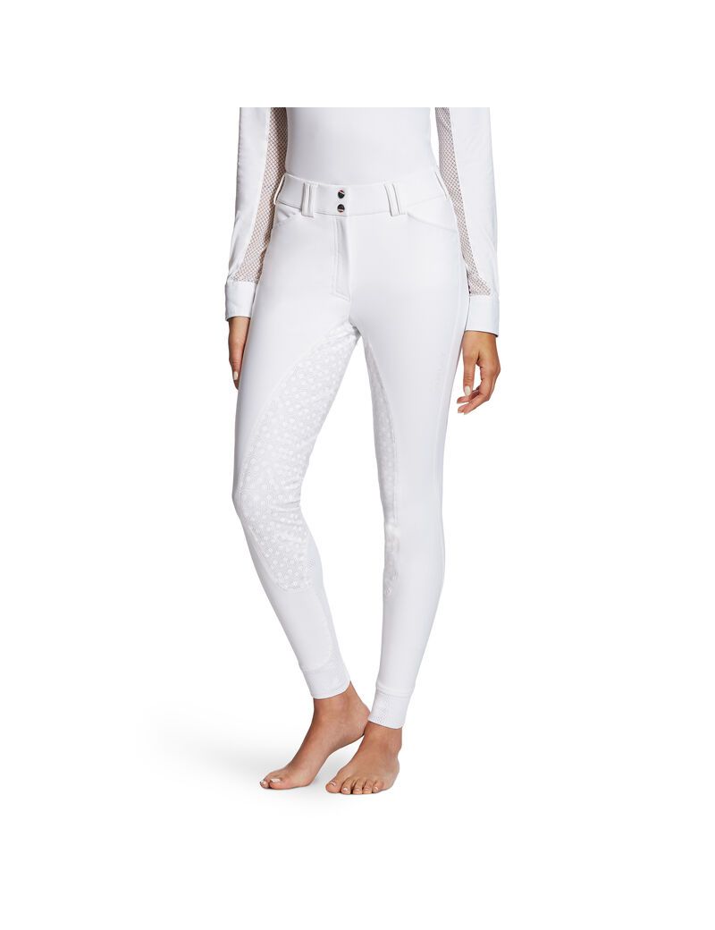 Pantalones Ariat Tri Factor Grip Full Seat Breech Mujer Blancas | XCYL41835