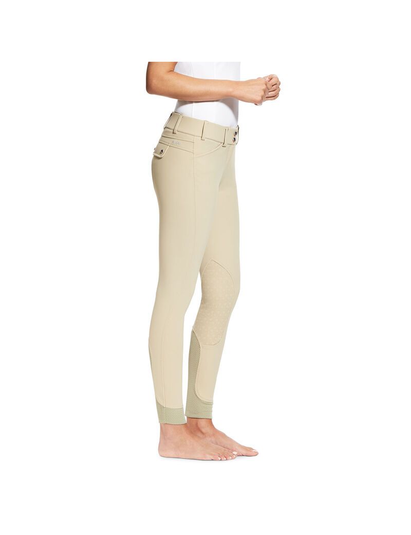 Pantalones Ariat Tri Factor Grip Knee Patch Breech Mujer Marrones | AJGR08149