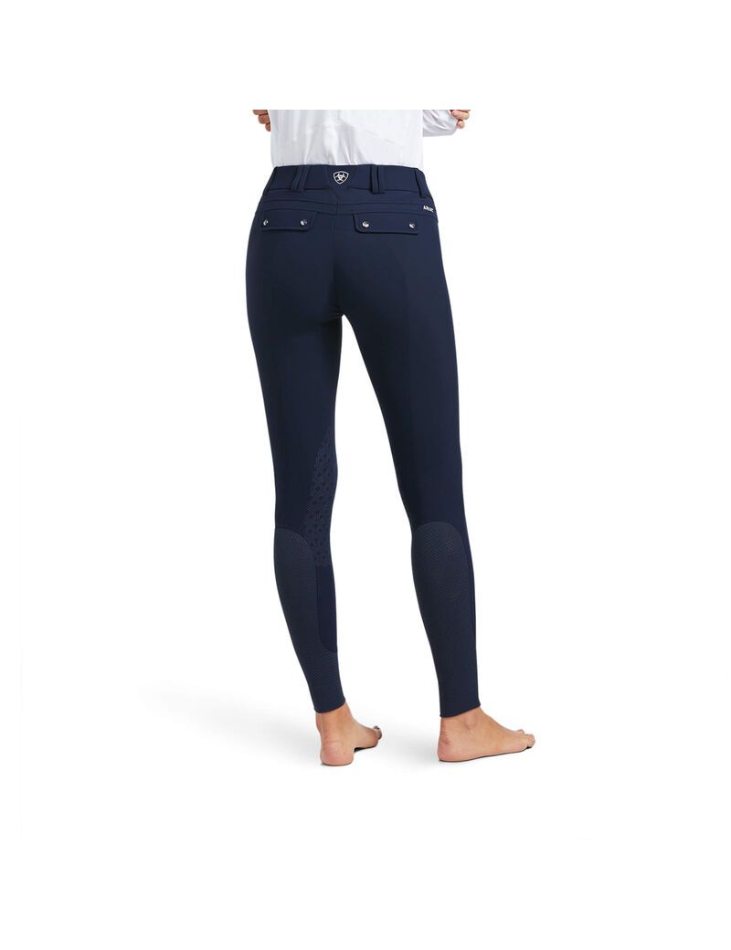 Pantalones Ariat Tri Factor Grip Knee Patch Breech Mujer Azul Marino | BAIO90237