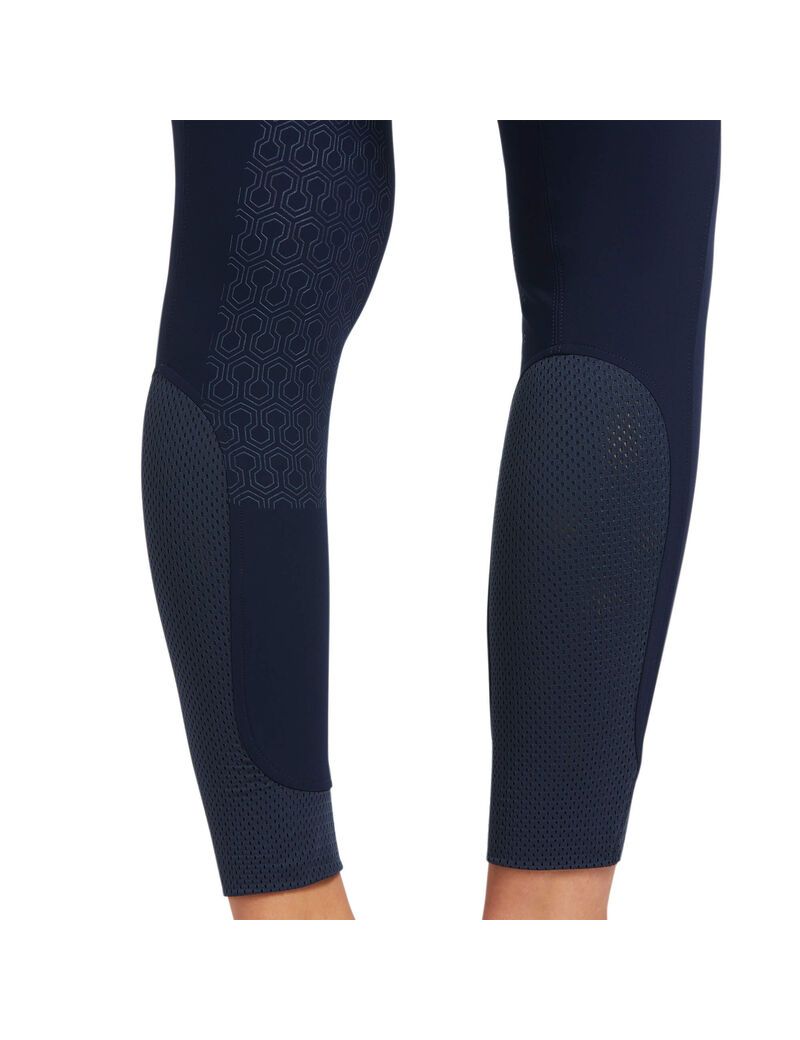 Pantalones Ariat Tri Factor Grip Knee Patch Breech Mujer Azul Marino | BAIO90237