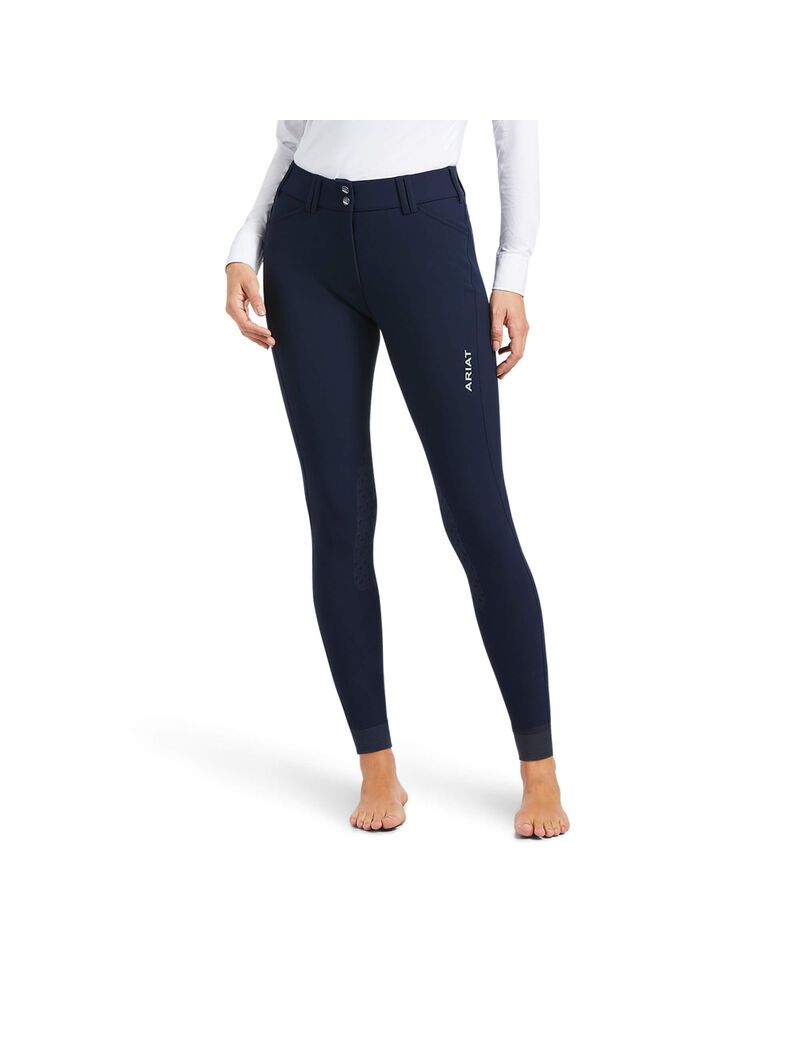 Pantalones Ariat Tri Factor Grip Knee Patch Breech Mujer Azul Marino | BAIO90237