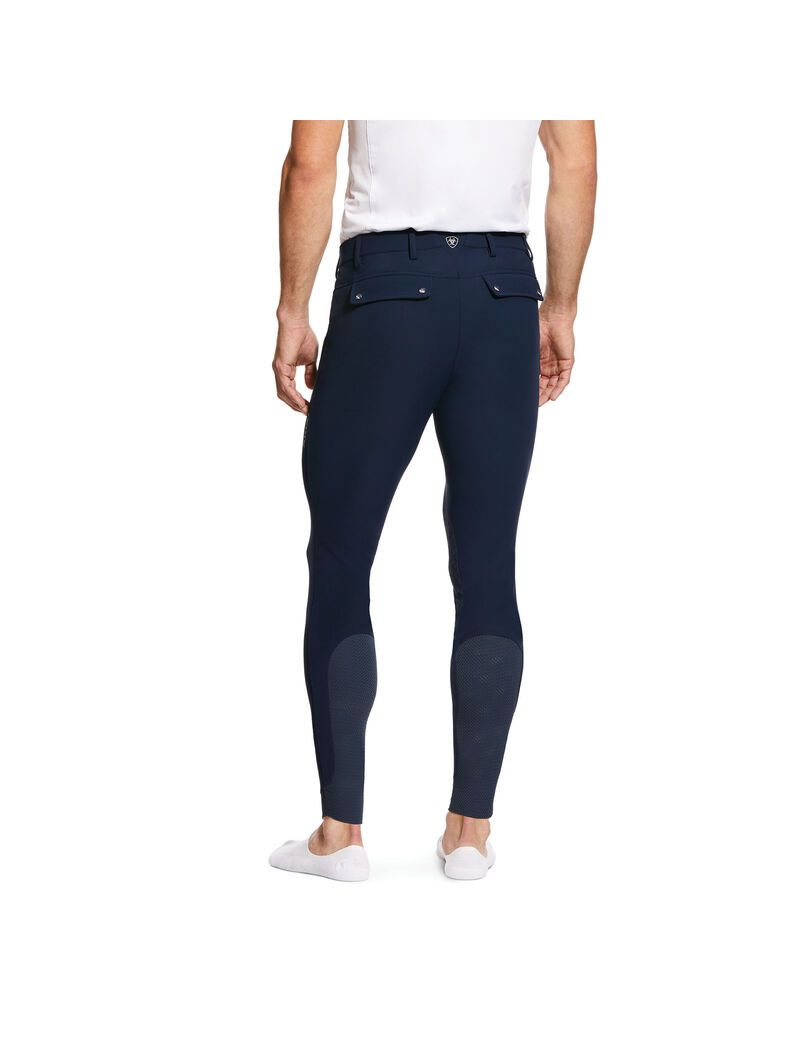 Pantalones Ariat Tri Factor Grip Knee Patch Breech Hombre Azul Marino | CIXP75321