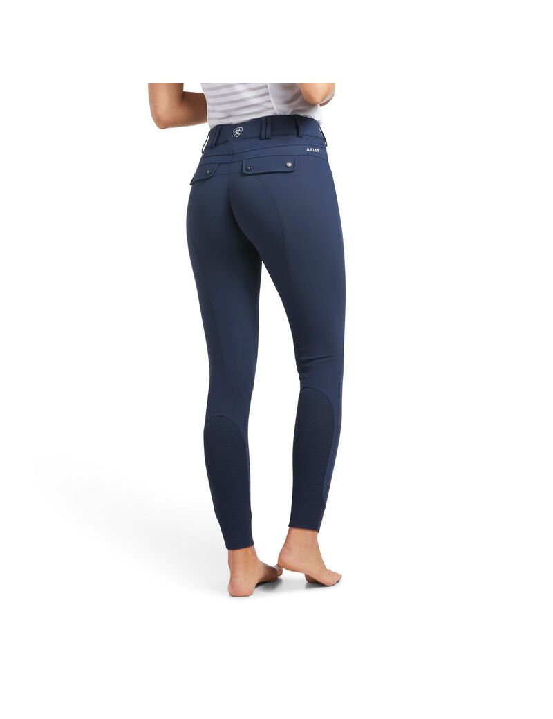 Pantalones Ariat Tri Factor Grip Knee Patch Breech Mujer Azules | JWEN05813