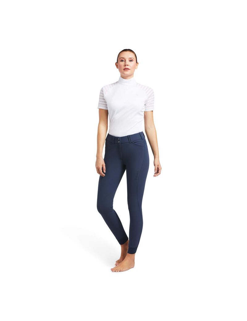 Pantalones Ariat Tri Factor Grip Knee Patch Breech Mujer Azules | JWEN05813