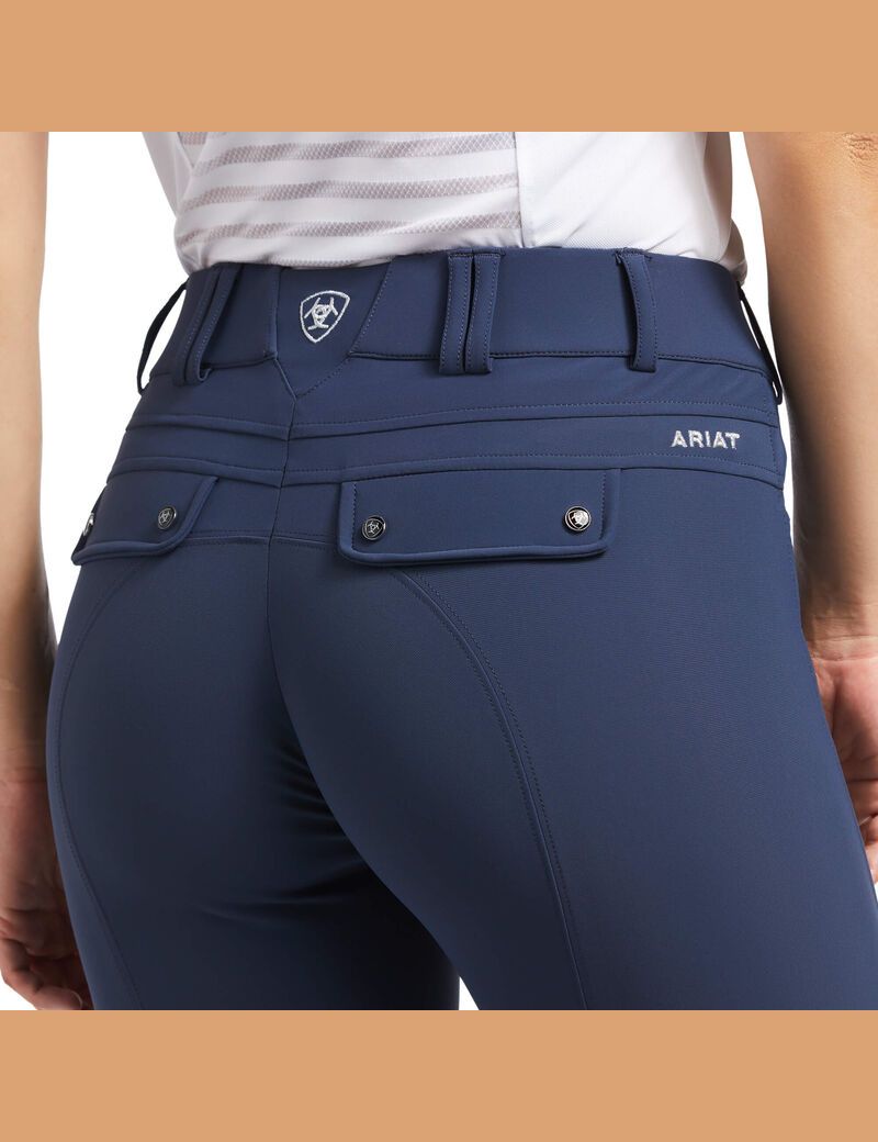 Pantalones Ariat Tri Factor Grip Knee Patch Breech Mujer Azules | JWEN05813