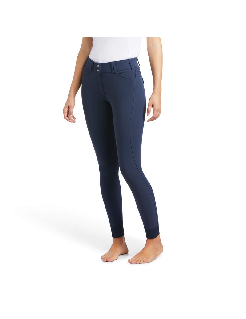 Pantalones Ariat Tri Factor Grip Knee Patch Breech Mujer Azules | JWEN05813