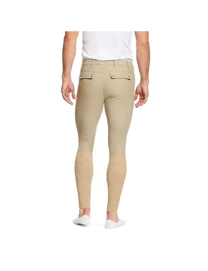 Pantalones Ariat Tri Factor Grip Knee Patch Breech Hombre Marrones | OGLE04692