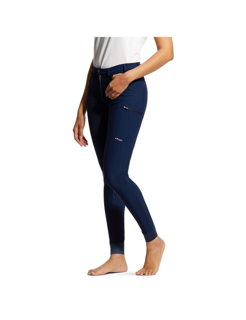 Pantalones Ariat Triton Grip Knee Patch Breech Mujer Azul Marino | FJYX27136