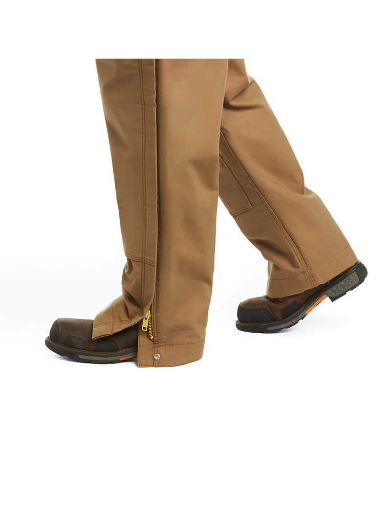 Pantalones Babero Ariat FR Insulated 2.0 Hombre Kaki | SXBI24980