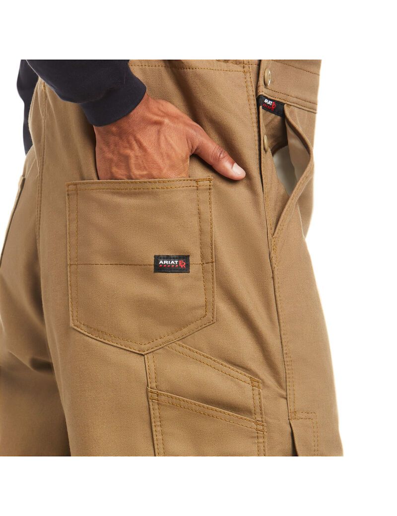 Pantalones Babero Ariat FR Insulated 2.0 Hombre Kaki | SXBI24980