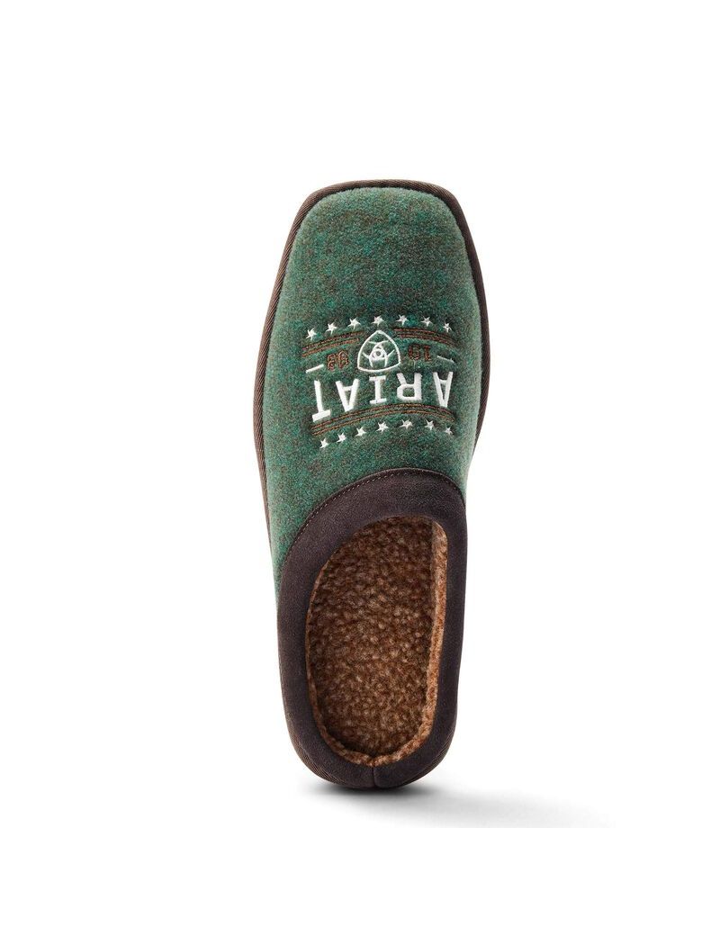 Pantuflas Ariat 93 Liberty Square Puntera Hombre Verde | PVKT78243