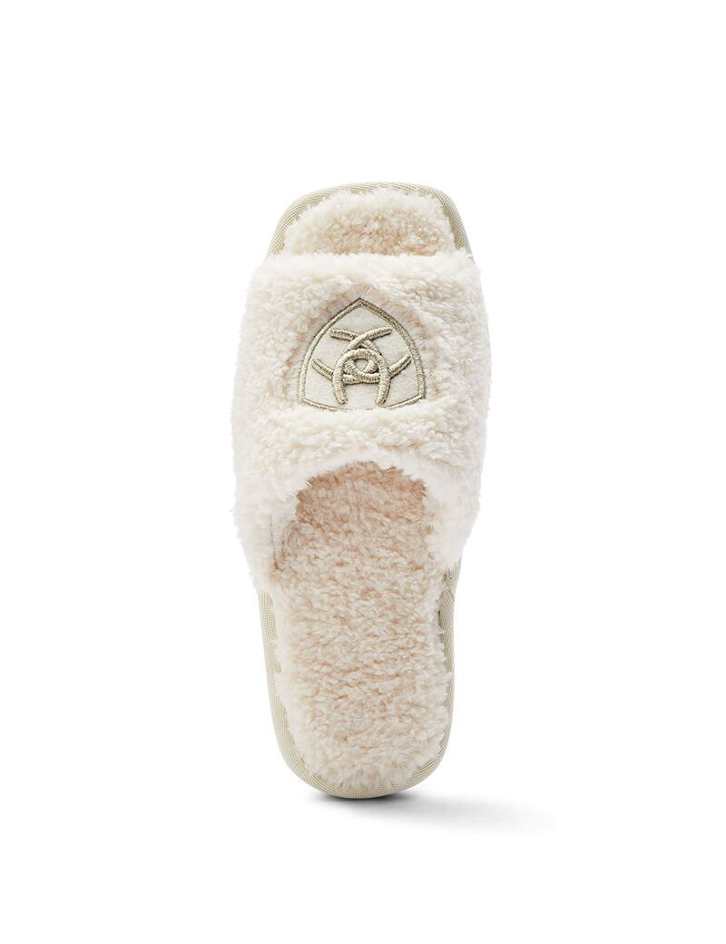 Pantuflas Ariat Cozy Chic Square Puntera Mujer Creme | URBT30658