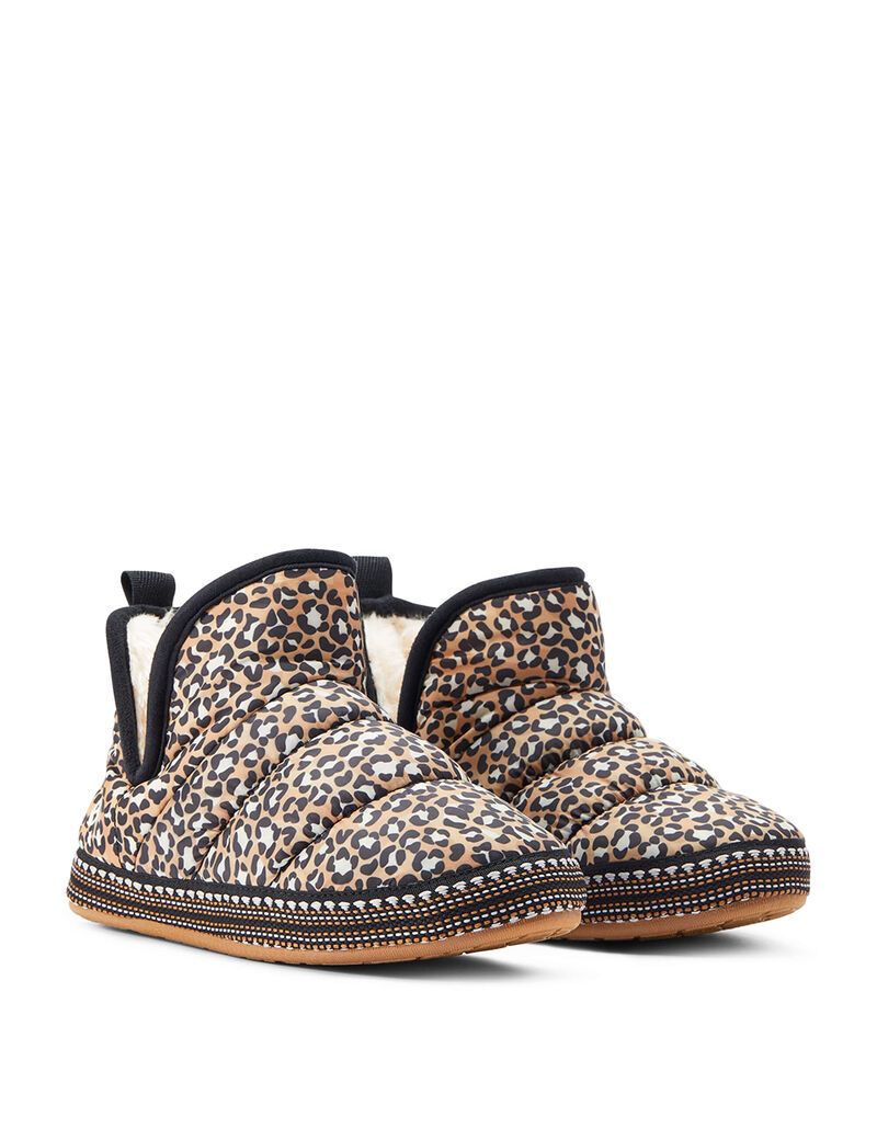 Pantuflas Ariat Crius Bootie Mujer Marrones Leopardo | VBEJ41793