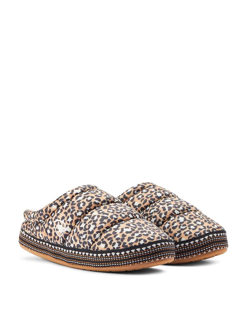 Pantuflas Ariat Crius Clog Mujer Marrones Leopardo | FJIH56940