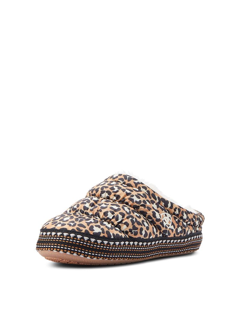 Pantuflas Ariat Crius Clog Niños Marrones Leopardo | OJCP54196