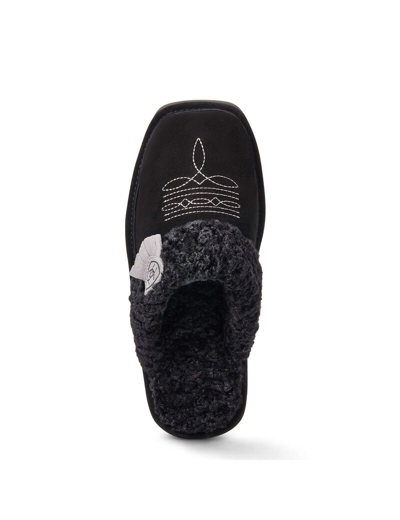 Pantuflas Ariat Jackie Square Puntera Mujer Negras | FZKM46109