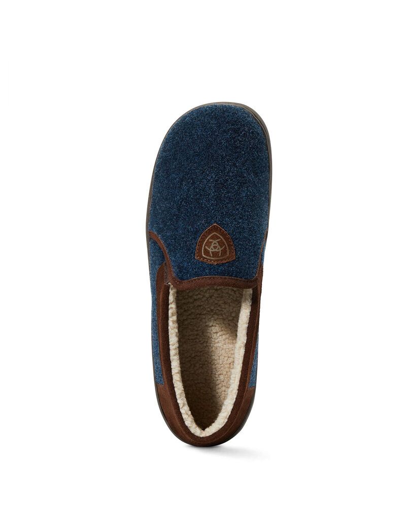 Pantuflas Ariat Lincoln Hombre Azul Marino | SBOV78126